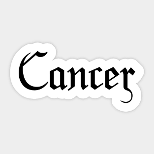 Cancer Sticker